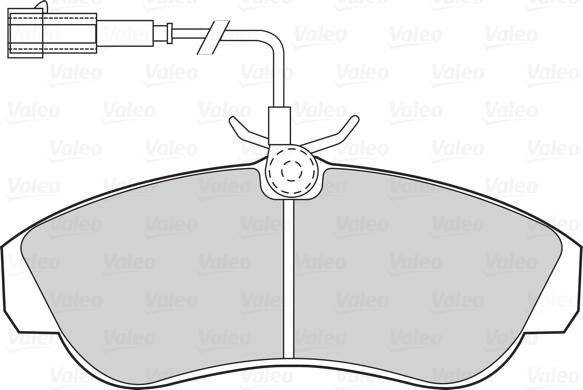 Valeo 302061 - Stabdžių trinkelių rinkinys, diskinis stabdys onlydrive.pro