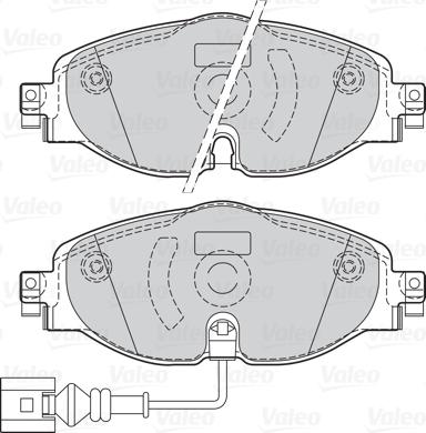 Valeo 302145 - Brake Pad Set, disc brake onlydrive.pro