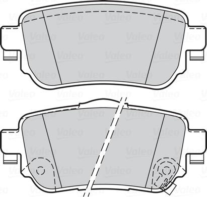 Valeo 302165 - Stabdžių trinkelių rinkinys, diskinis stabdys onlydrive.pro