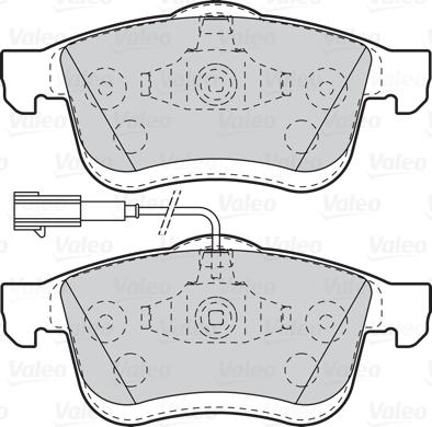 Valeo 302109 - Brake Pad Set, disc brake onlydrive.pro