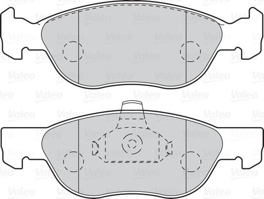 Valeo 302104 - Тормозные колодки, дисковые, комплект onlydrive.pro