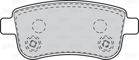 Valeo 302101 - Brake Pad Set, disc brake onlydrive.pro