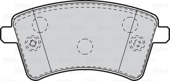 Valeo 302108 - Brake Pad Set, disc brake onlydrive.pro