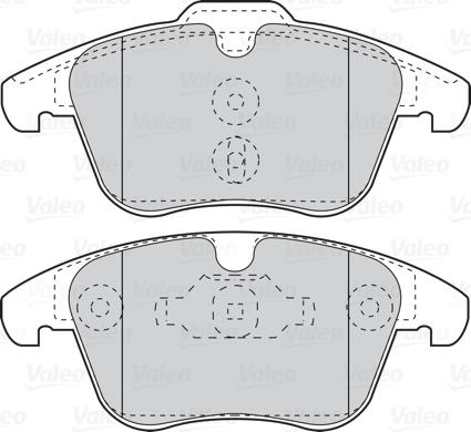 Valeo 302124 - Piduriklotsi komplekt,ketaspidur onlydrive.pro