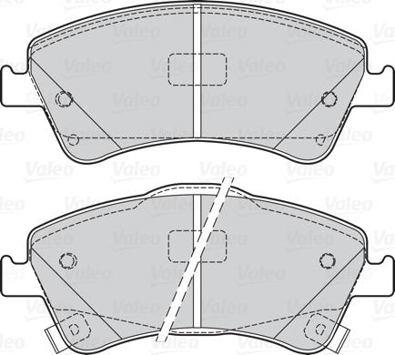 Valeo 302125 - Brake Pad Set, disc brake onlydrive.pro