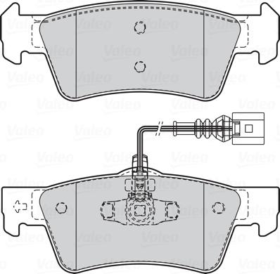 Valeo 302332 - Piduriklotsi komplekt,ketaspidur onlydrive.pro