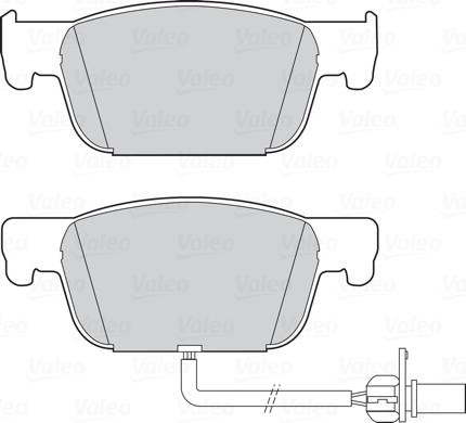 Valeo 302320 - Piduriklotsi komplekt,ketaspidur onlydrive.pro