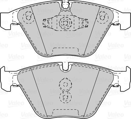 Valeo 302262 - Тормозные колодки, дисковые, комплект onlydrive.pro