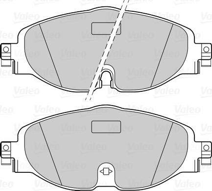 Valeo 302271 - Тормозные колодки, дисковые, комплект onlydrive.pro