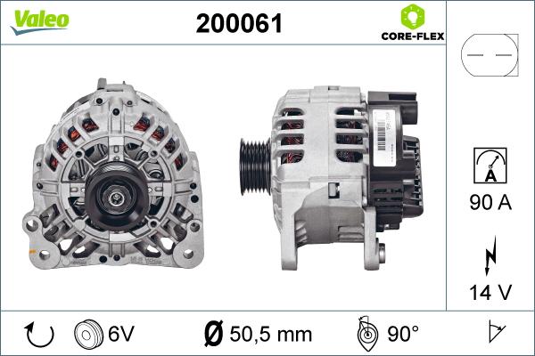 Valeo 200061 - Alternator onlydrive.pro