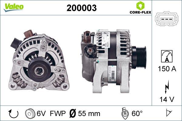 Valeo 200003 - Alternator onlydrive.pro