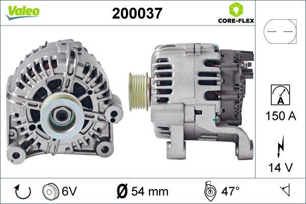 Valeo 200037 - Alternator onlydrive.pro