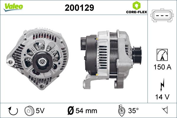 Valeo 200129 - Alternator onlydrive.pro