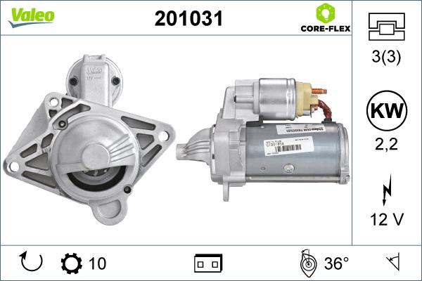 Valeo 201031 - Starteris onlydrive.pro