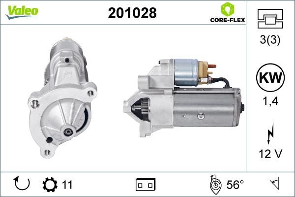 Valeo 201028 - Starter onlydrive.pro