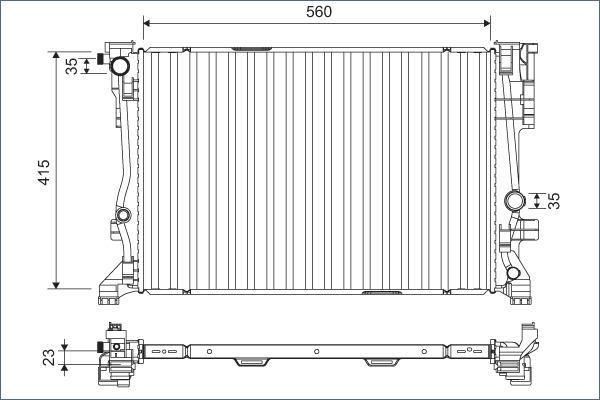 Valeo 701158 - Radiator, engine cooling onlydrive.pro