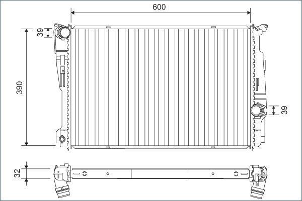 Valeo 701162 - Radiator, engine cooling onlydrive.pro