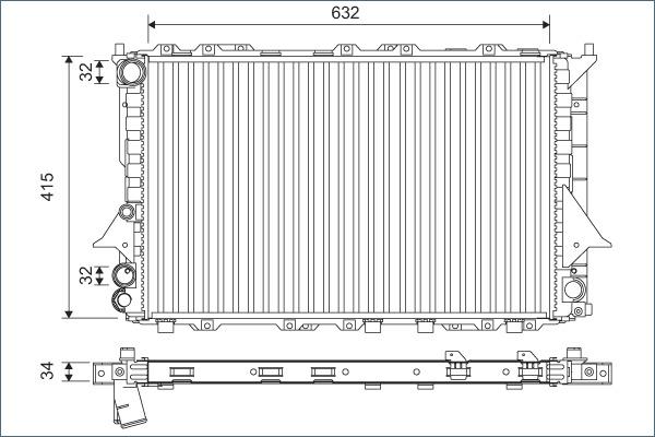 Valeo 701170 - Radiator, engine cooling onlydrive.pro