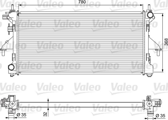 Valeo 701727 - Radiator, engine cooling onlydrive.pro