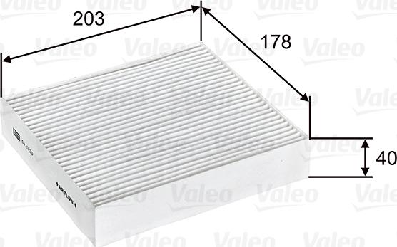 Valeo 715603 - Filter, interior air onlydrive.pro