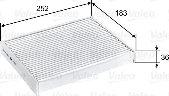 Valeo 715803 - Filter, interior air onlydrive.pro