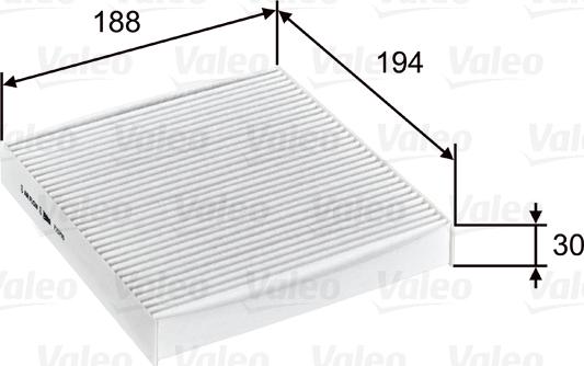 Valeo 715755 - Filter, interior air onlydrive.pro