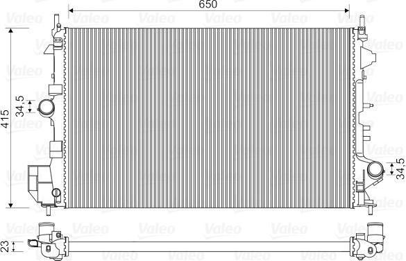 Valeo 734981 - Radiator, engine cooling onlydrive.pro