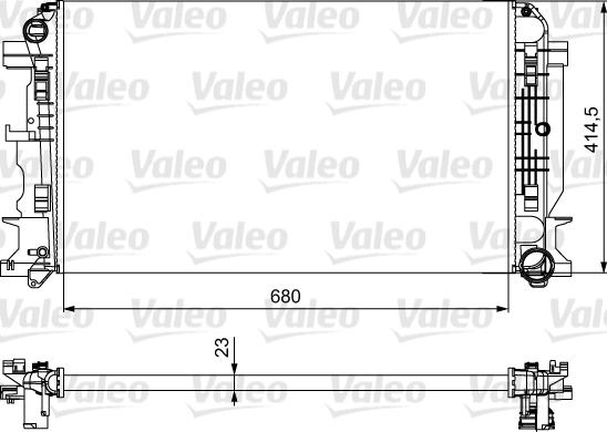 Valeo 734926 - Radiators, Motora dzesēšanas sistēma onlydrive.pro