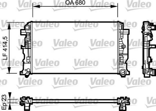 Valeo 734926 - Радиатор, охлаждение двигателя onlydrive.pro