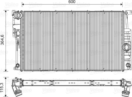 Valeo 735455 - Radiators, Motora dzesēšanas sistēma onlydrive.pro