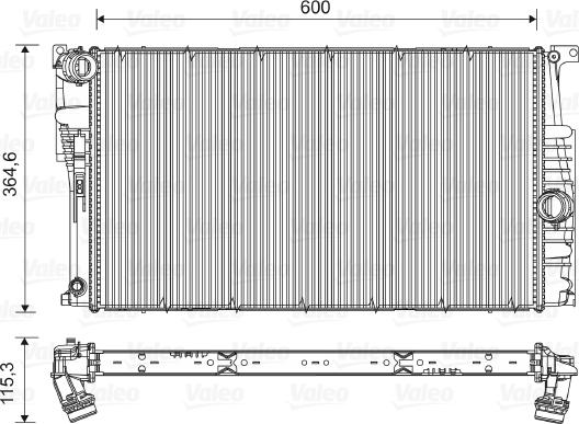 Valeo 735453 - Radiator, engine cooling onlydrive.pro