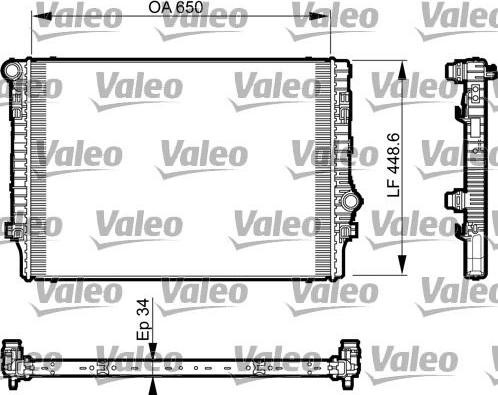 Valeo 735548 - Радиатор, охлаждение двигателя onlydrive.pro