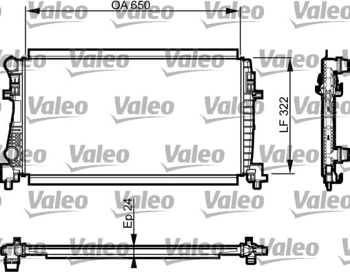 Valeo 735557 - Radiatorius, variklio aušinimas onlydrive.pro