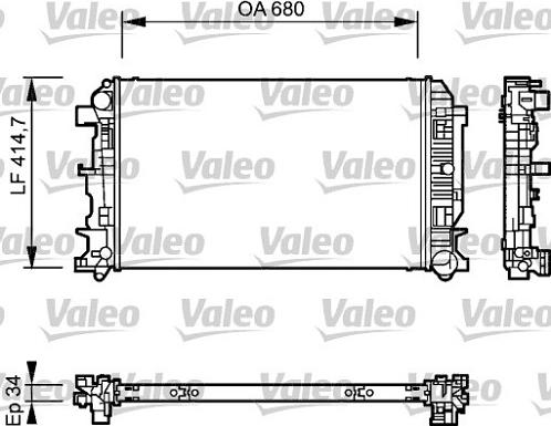 Valeo 735084 - Jäähdytin,moottorin jäähdytys onlydrive.pro