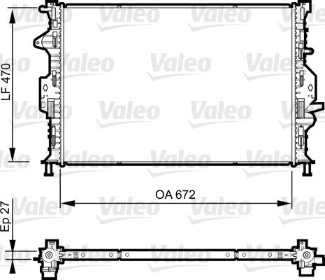 Valeo 735374 - Радиатор, охлаждение двигателя onlydrive.pro