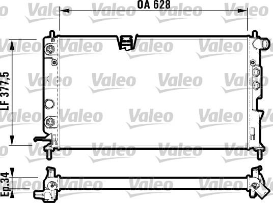 Valeo 731847 - Радиатор, охлаждение двигателя onlydrive.pro