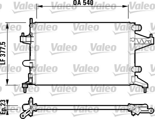 Valeo 732825 - Radiator, engine cooling onlydrive.pro