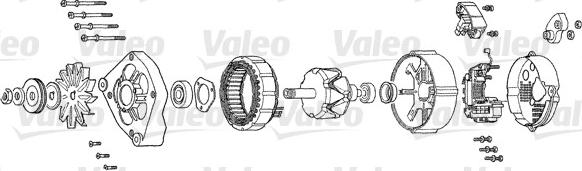 Valeo A14V15 - Alternator onlydrive.pro