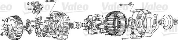 Valeo A14VI45 - Alternator onlydrive.pro