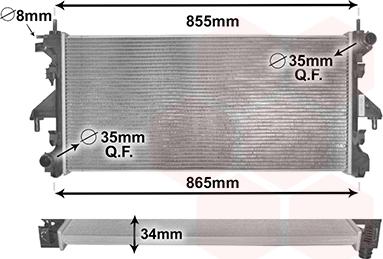 Van Wezel 40002308 - Radiator, engine cooling onlydrive.pro