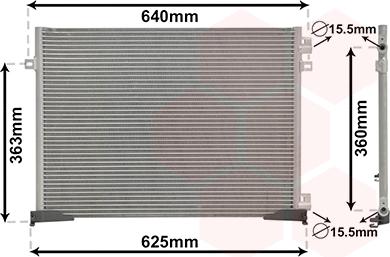 Van Wezel 43005400 - Lauhdutin, ilmastointilaite onlydrive.pro