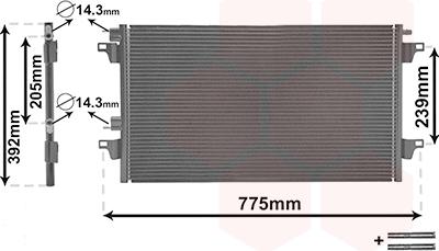 Van Wezel 43005280 - Kondensatorius, oro kondicionierius onlydrive.pro