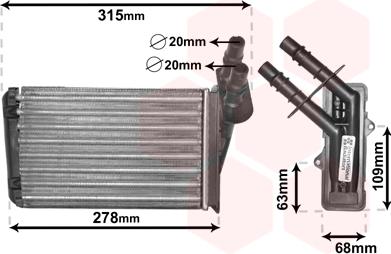 Van Wezel 43006228 - Soojusvaheti,salongiküte onlydrive.pro