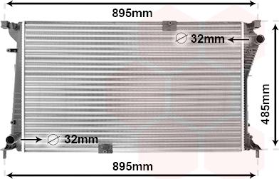 Van Wezel 43002490 - Radiator, engine cooling onlydrive.pro