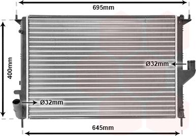 Van Wezel 43002477 - Radiaator,mootorijahutus onlydrive.pro