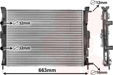 Van Wezel 43002307 - Radiaator,mootorijahutus onlydrive.pro