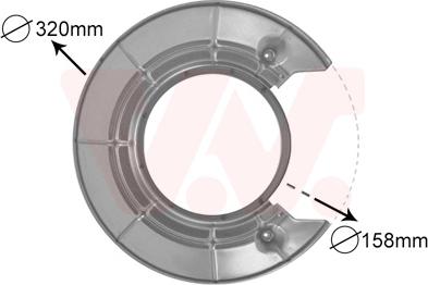 Van Wezel 4730374 - Splash Panel, guard, brake disc onlydrive.pro