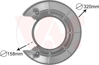 Van Wezel 4730373 - Splash Panel, guard, brake disc onlydrive.pro