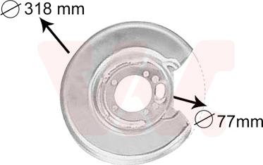 Van Wezel 5994373 - Splash Panel, guard, brake disc onlydrive.pro