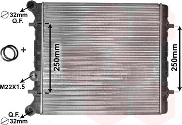 Van Wezel 58002152 - Radiators, Motora dzesēšanas sistēma onlydrive.pro